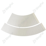 Traffic Cone Collars - 2 Piece Sets No Pattern Adhesive White PVC Traffic Cone Cover Sleeves